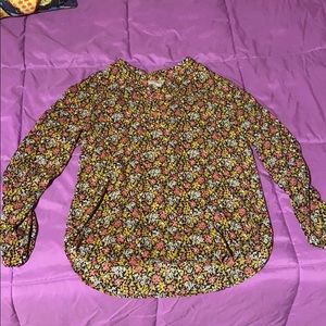 Loft brand floral blouse